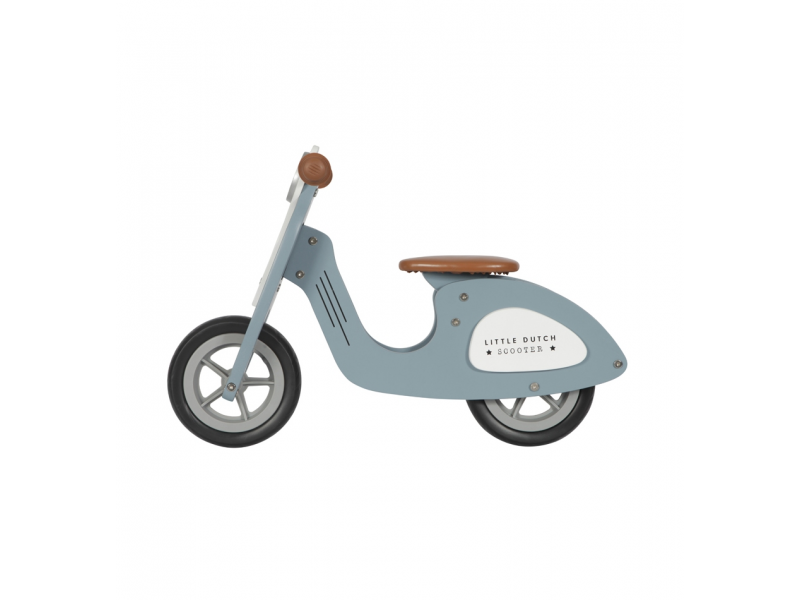 Little Dutch Odrážadlo Scooter drevo Blue