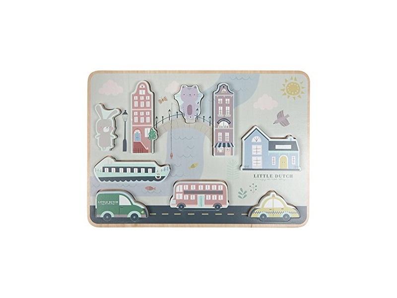 Little dutch vkladacie puzzle Mesto