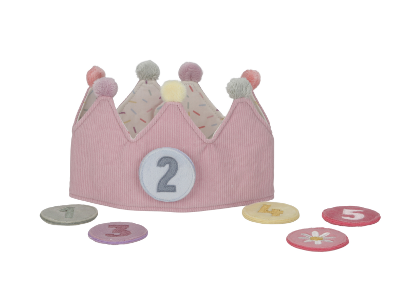 Narozeninová korunka s čísly Pink