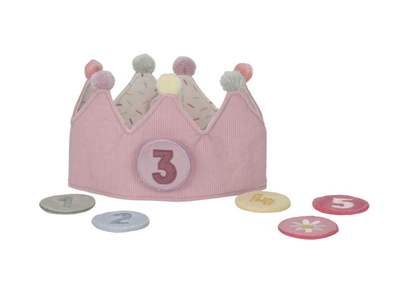 Narozeninová korunka s čísly Pink