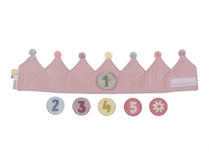 Narozeninová korunka s čísly Pink