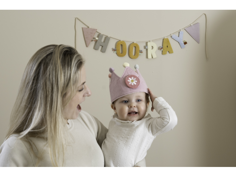 Narozeninová korunka s čísly Pink