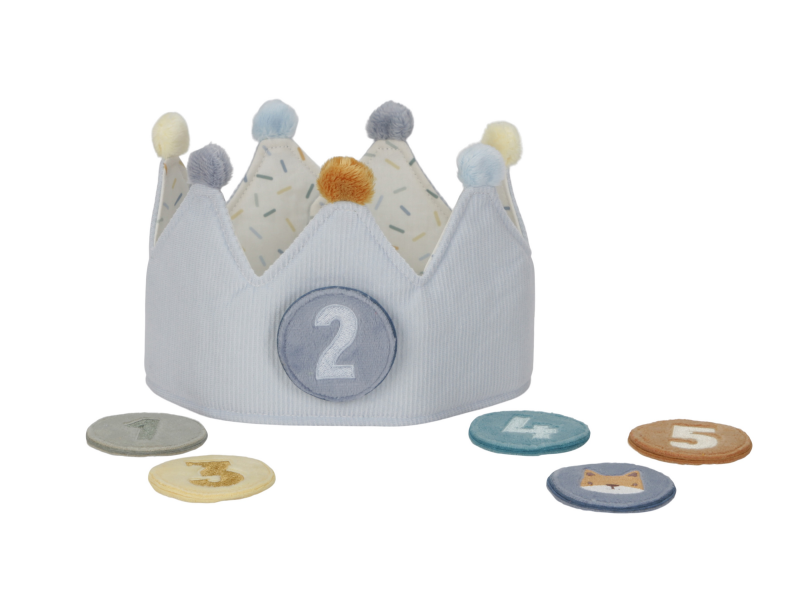 Narozeninová korunka s čísly Blue