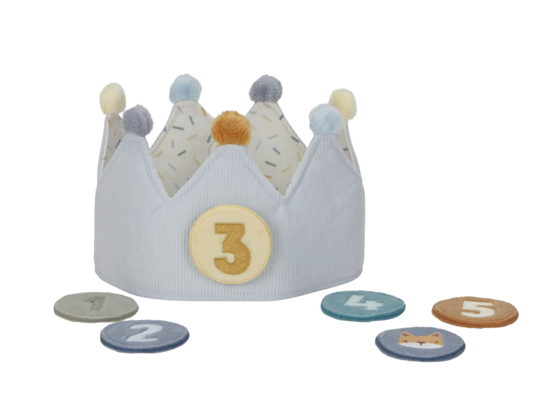 Narozeninová korunka s čísly Blue