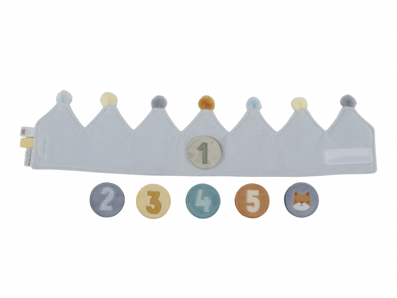 Narozeninová korunka s čísly Blue