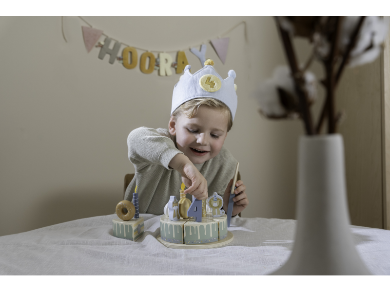 Narozeninová korunka s čísly Blue