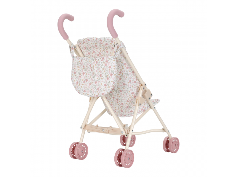 Kočárek pro panenky golfky skládací Soft Flowers