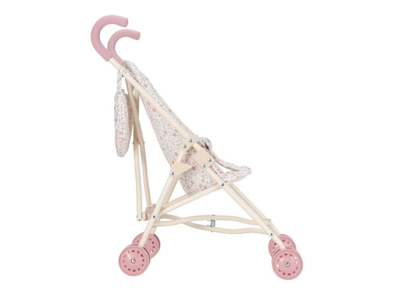 Kočárek pro panenky golfky skládací Soft Flowers
