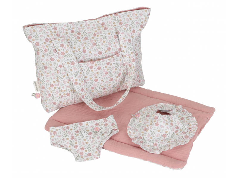 Přebalovací taška pro panenky Soft Flowers