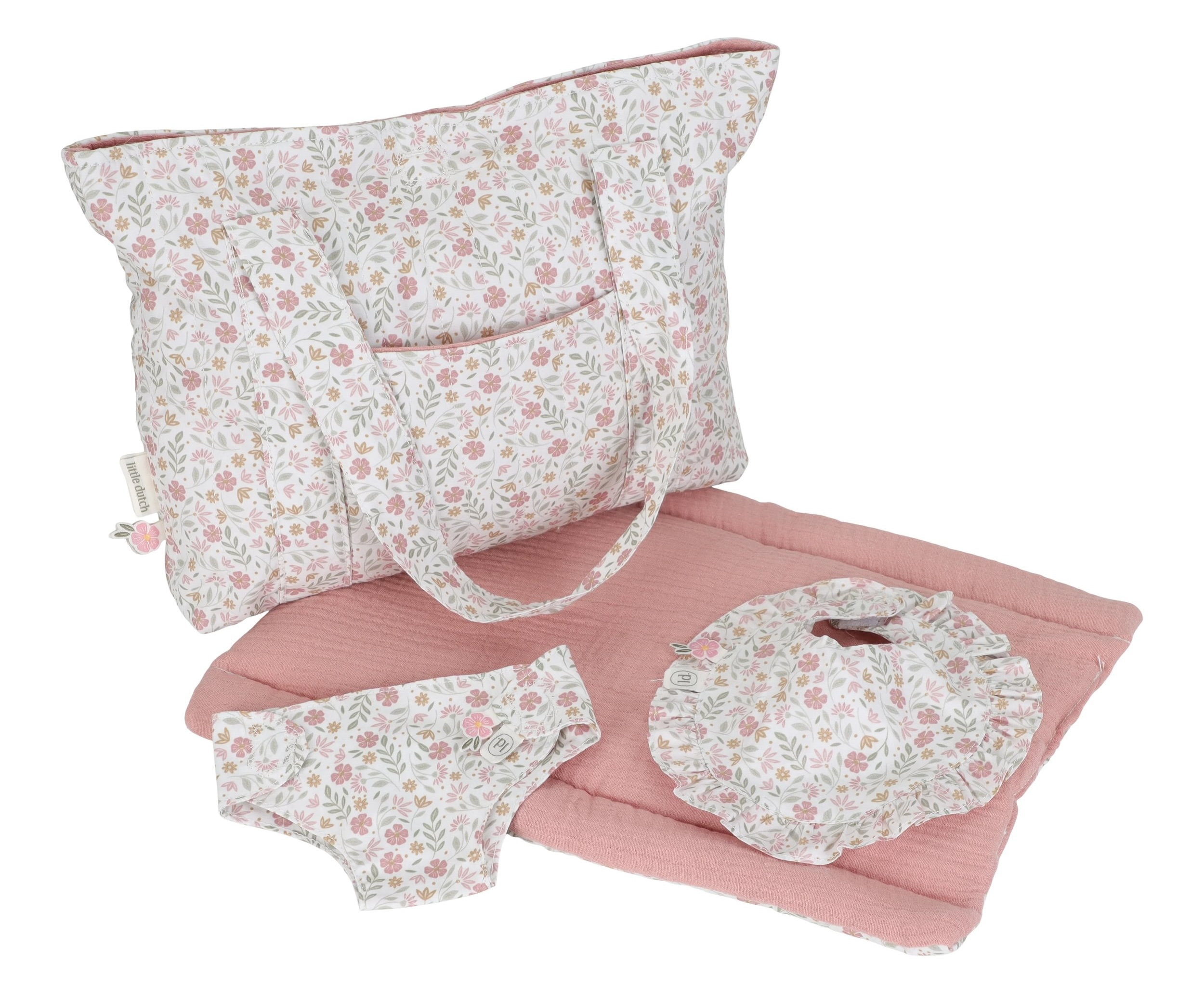 Přebalovací taška pro panenky Soft Flowers