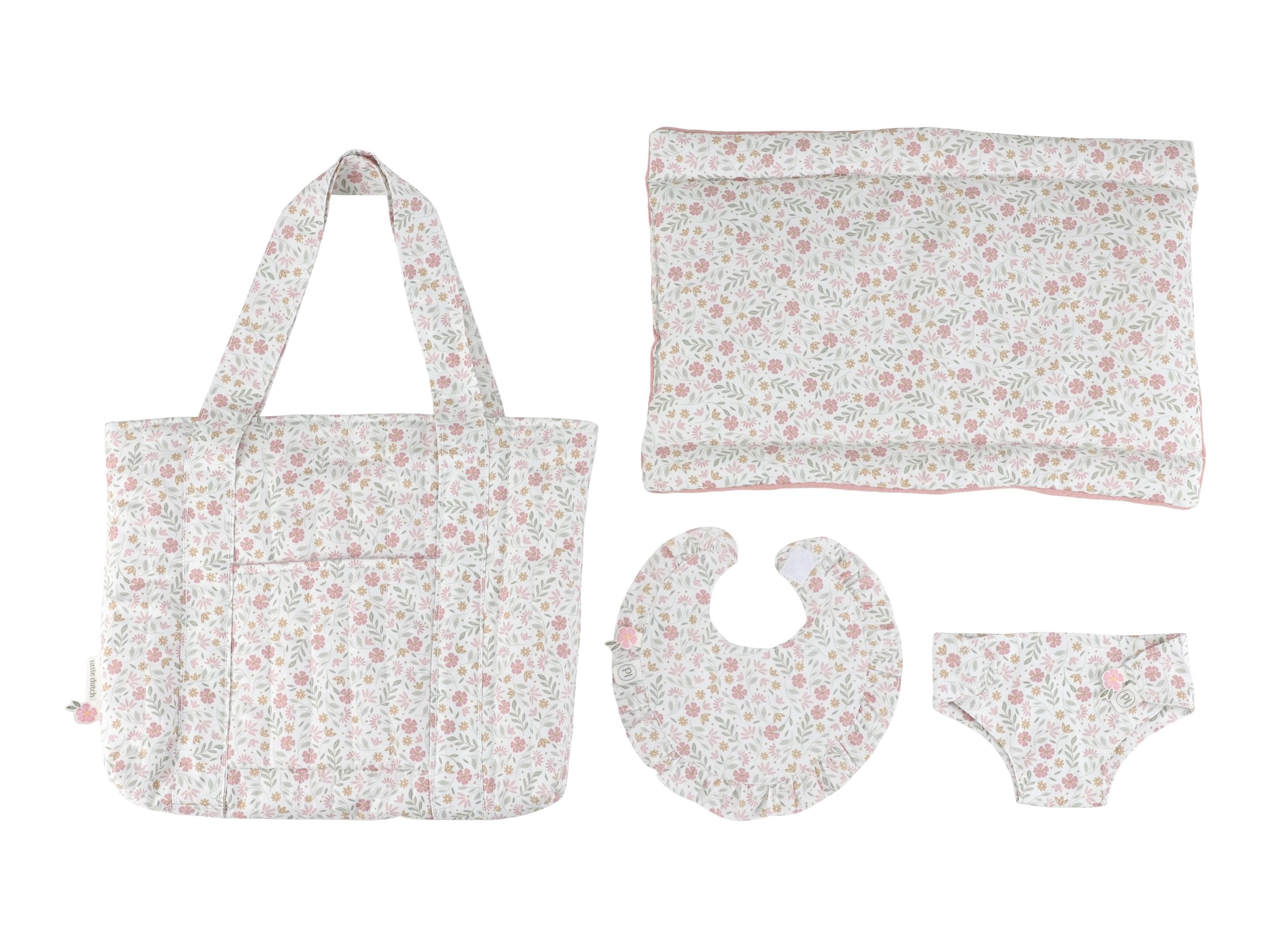 Přebalovací taška pro panenky Soft Flowers
