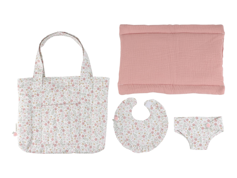 Přebalovací taška pro panenky Soft Flowers