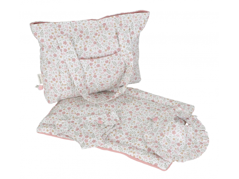 Přebalovací taška pro panenky Soft Flowers