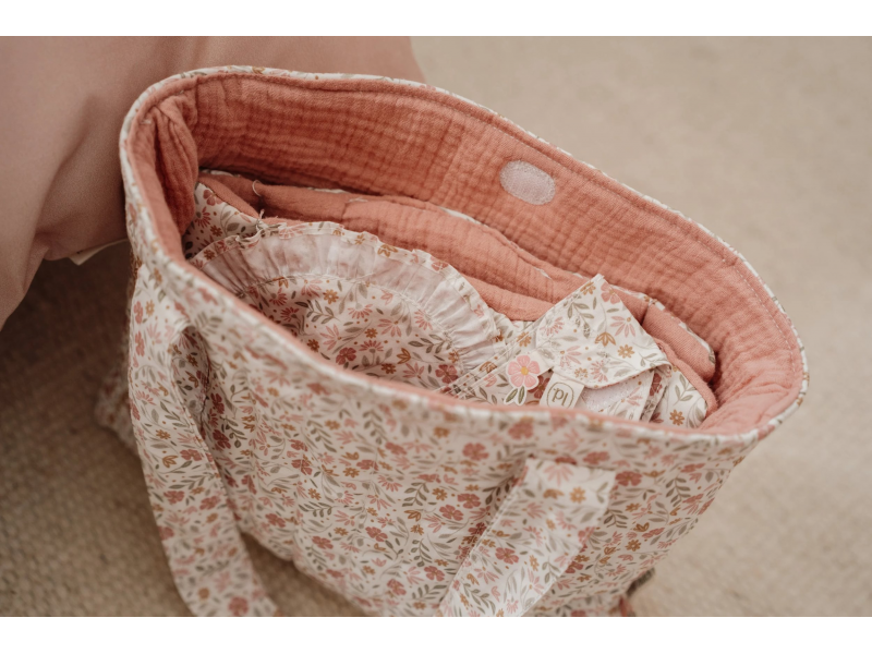 Přebalovací taška pro panenky Soft Flowers