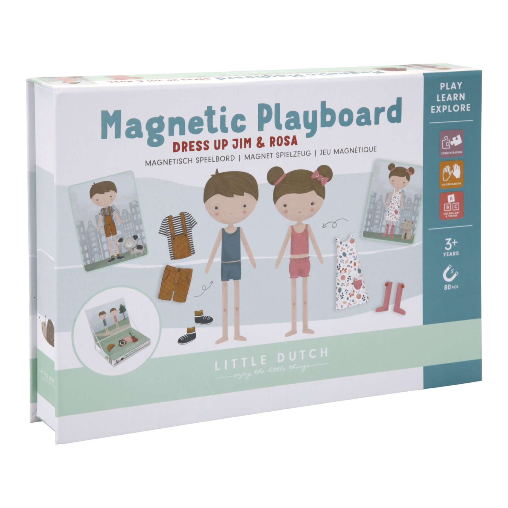 Magnetická hra - Obleč Jima a Rosu