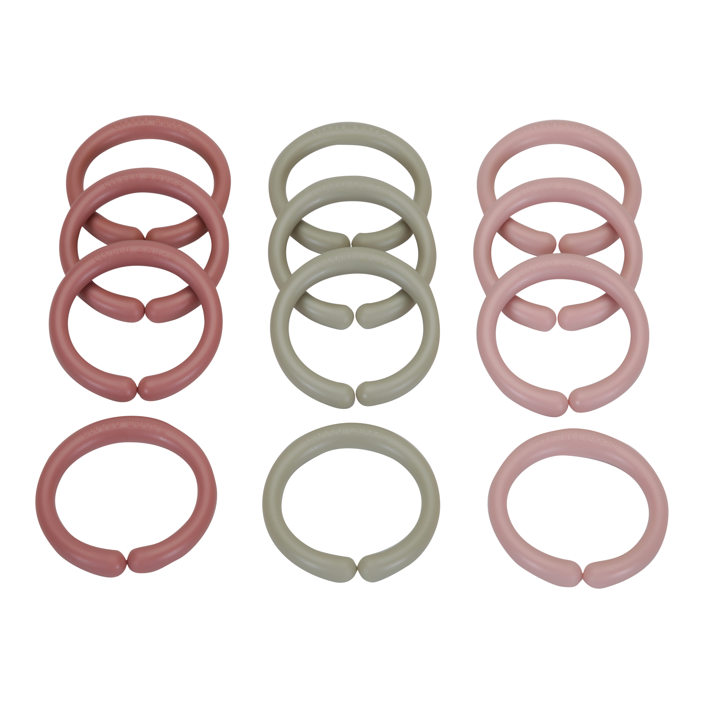 Spojovací kroužky řetěz Pink