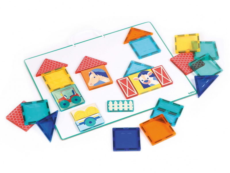 Magnetická stavebnice s tabulí Farma 27 ks