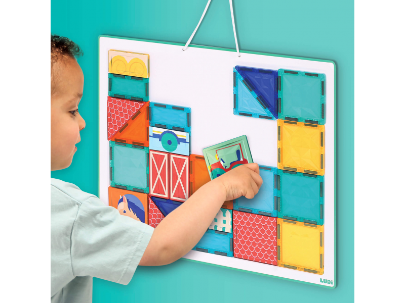 Magnetická stavebnice s tabulí Farma 27 ks