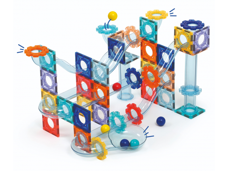 Magnetická stavebnice kuličková dráha 80 ks