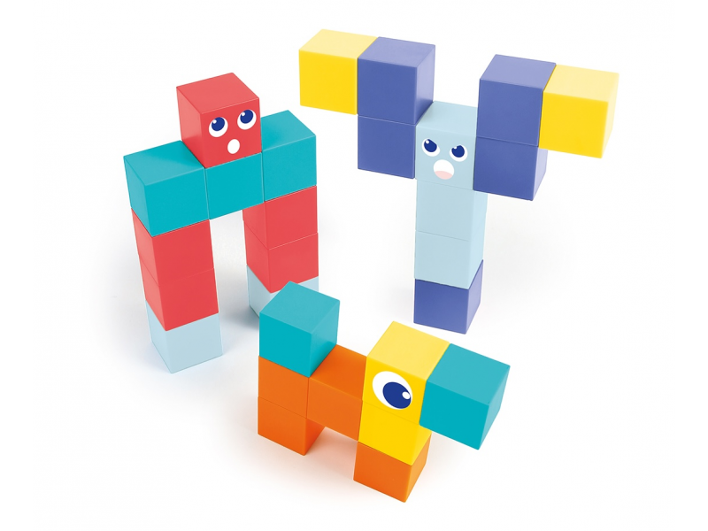 Magnetická stavebnice kostky 28 ks