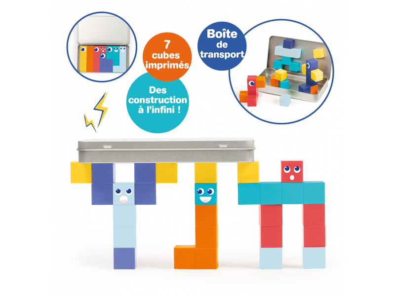 Magnetická stavebnice kostky 28 ks