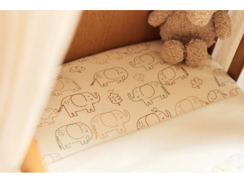 Prostěradlo napínací 120x60 cm Elephant Tales