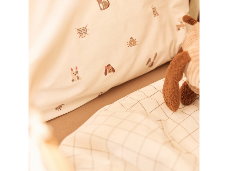 Prostěradlo napínací 120x60 cm Milky Coffee