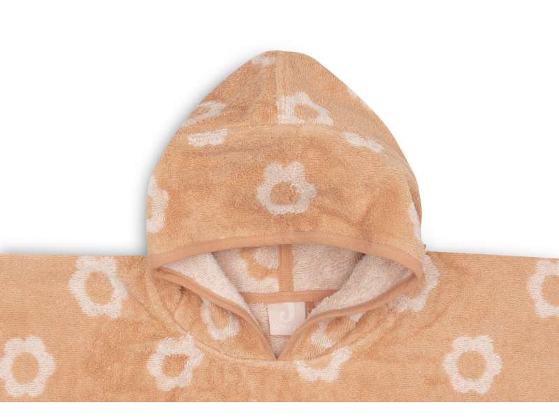 Osuška pončo froté Jacquard Flower