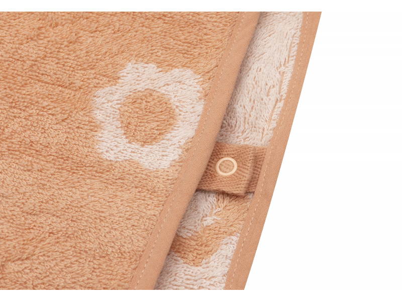 Osuška pončo froté Jacquard Flower
