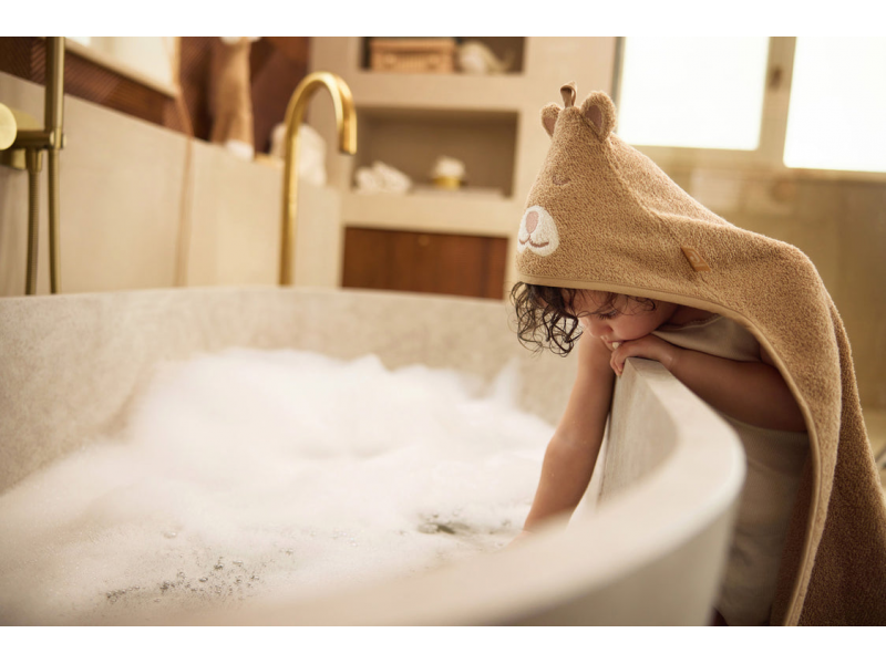 Osuška s kapucí 75x75cm Jungle Jambo Cheetah