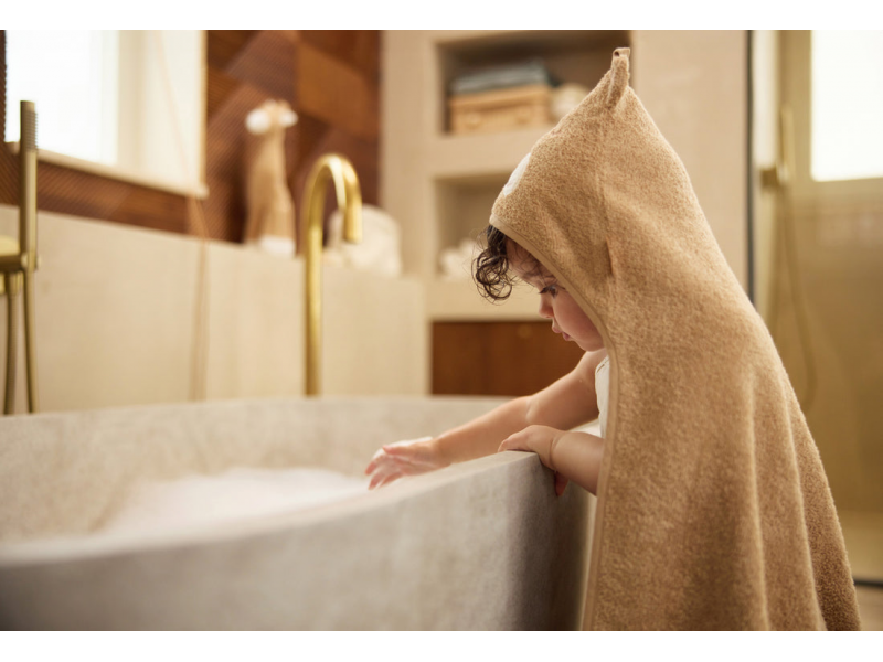 Osuška s kapucí 75x75cm Jungle Jambo Cheetah