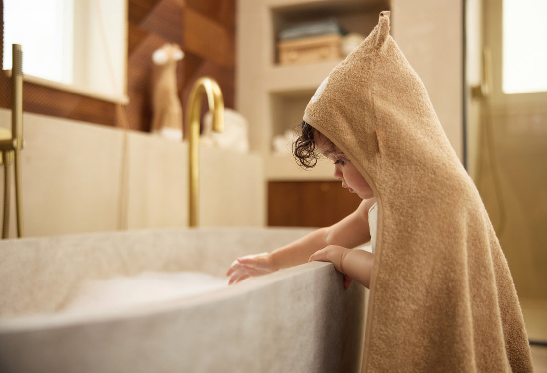 JOLLEIN Osuška s kapucí 75x75cm Jungle Jambo Cheetah