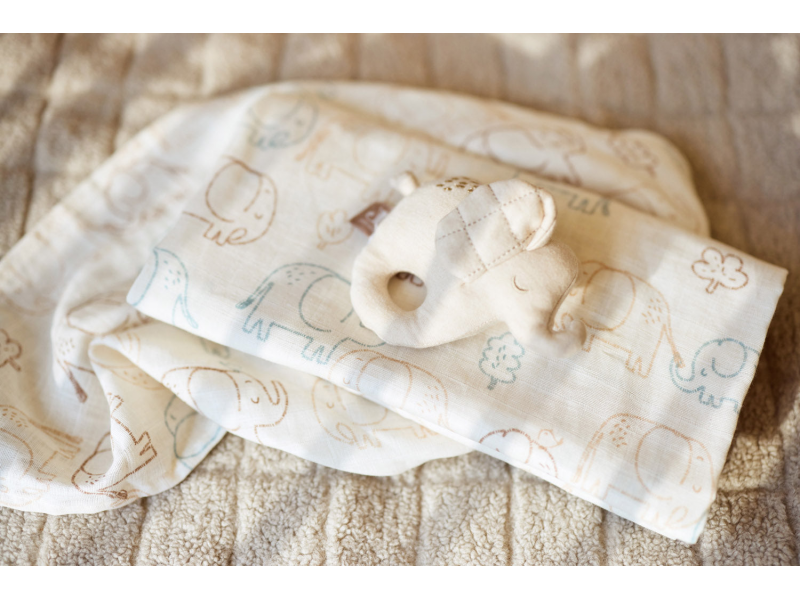 Ubrousky mušelínové 3 ks 31x31cm Elephant Tales