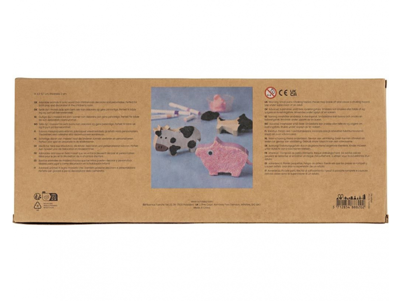 Kreativní sada Zvířata z farmy dřevěná