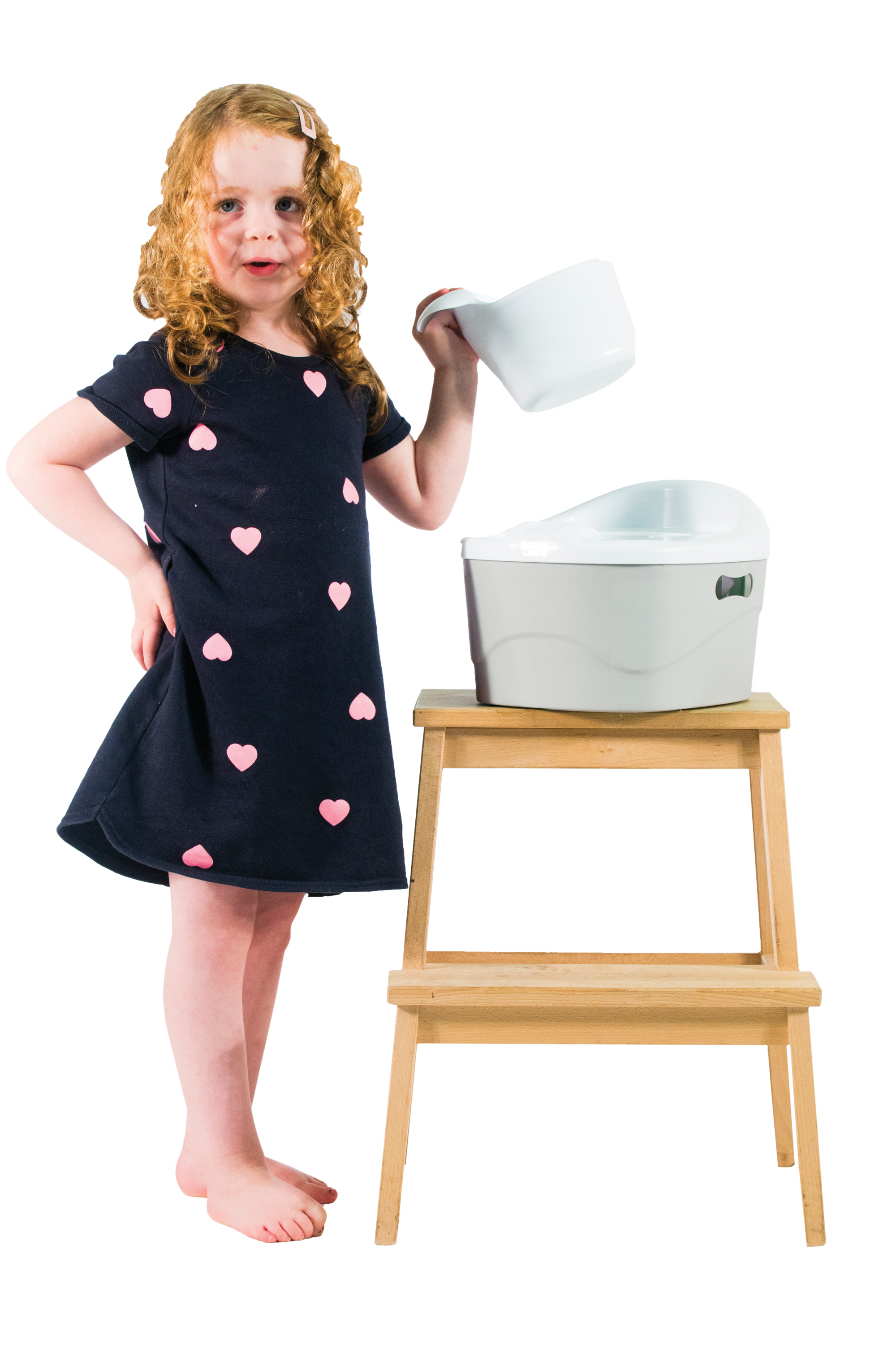DIAPERCHAMP Nočník 3v1 PottyChamp Old Pink