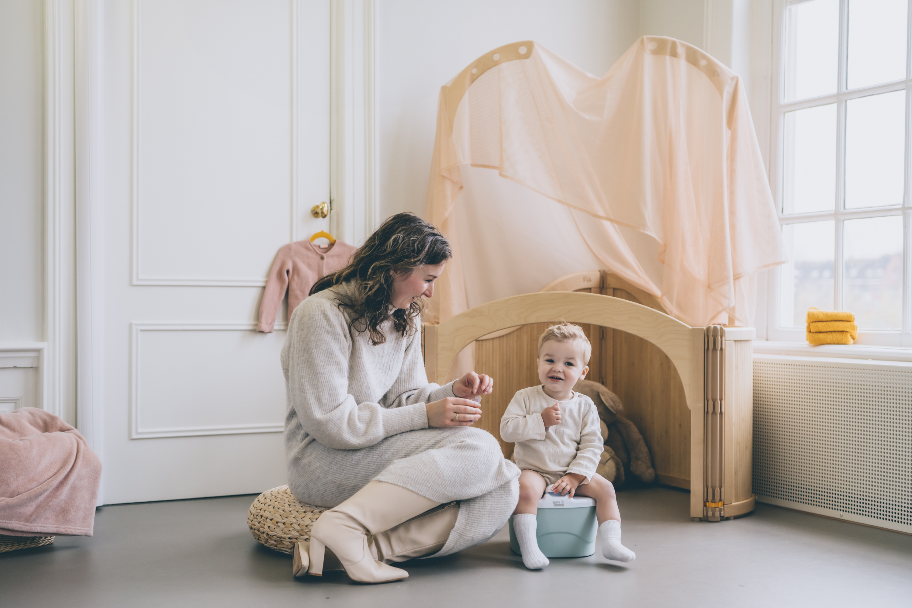 DIAPERCHAMP Nočník 3v1 PottyChamp Old Pink