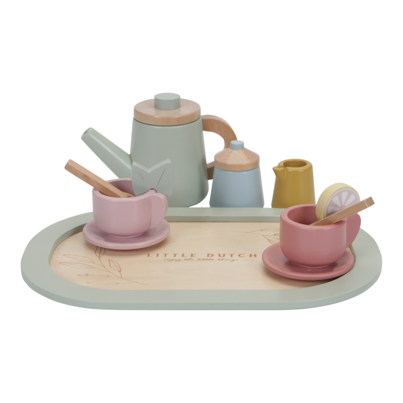 Čajový set dřevěný