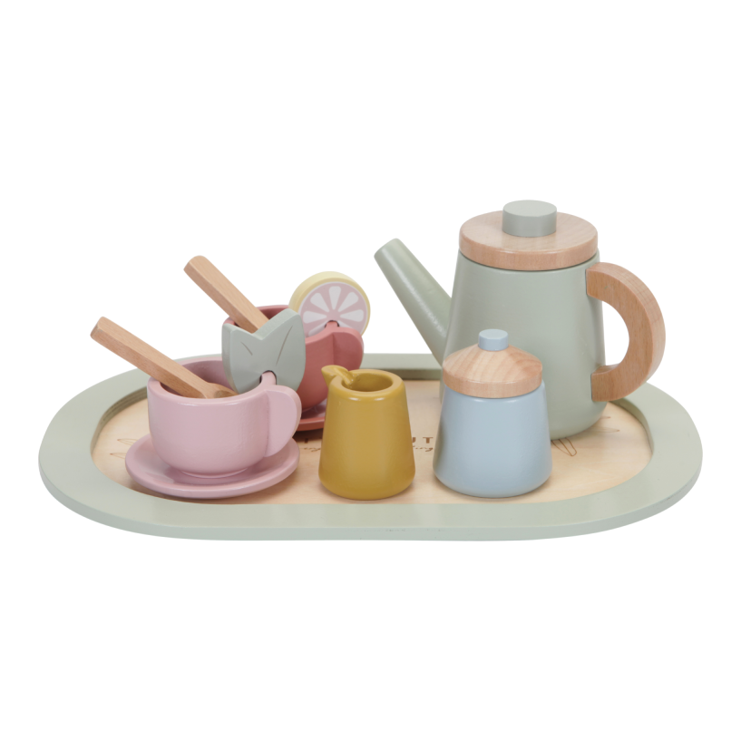 Čajový set dřevěný
