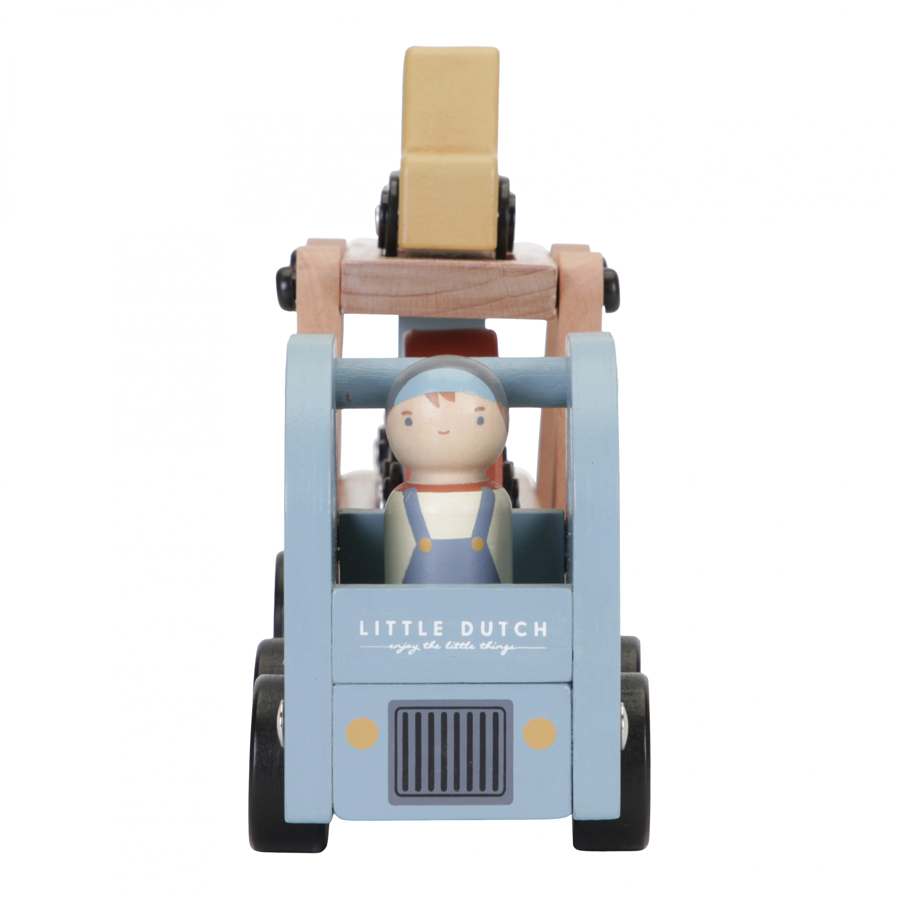 Náklaďák s autíčky dřevěný