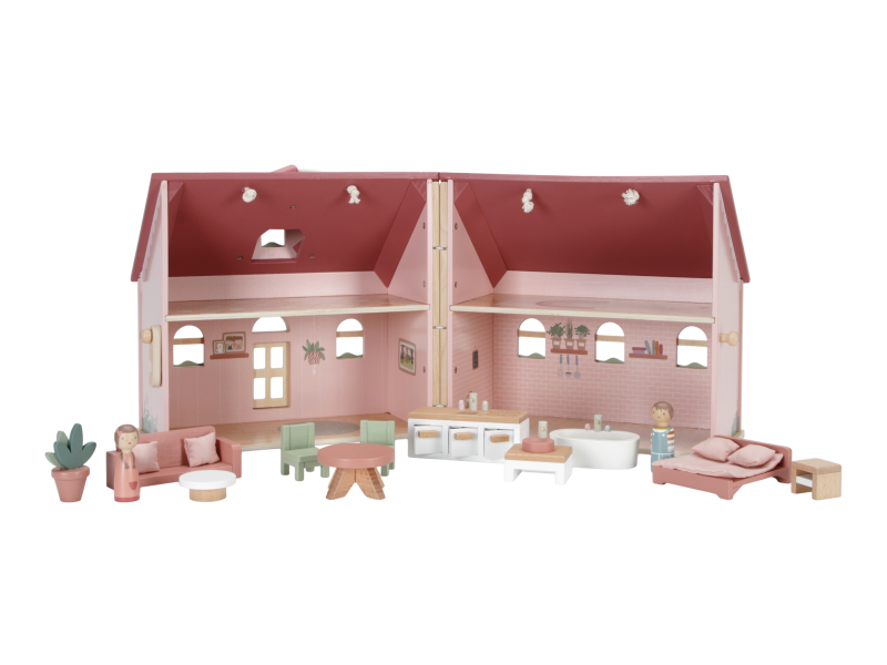 Domeček pro panenky dřevěný přenosný