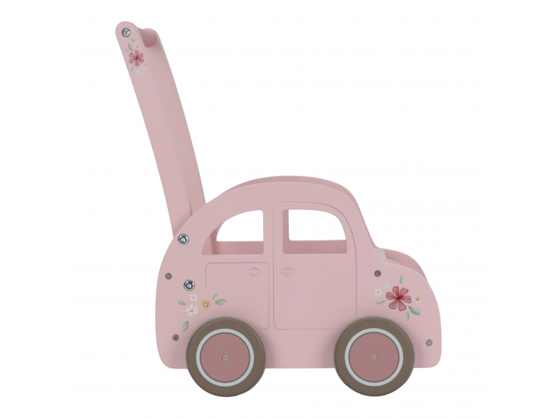 Auto vozík dřevěný Pink