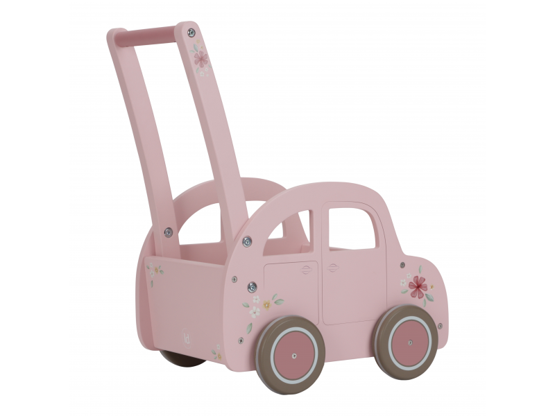 Auto vozík dřevěný Pink