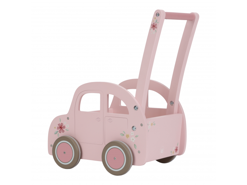 Auto vozík dřevěný Pink