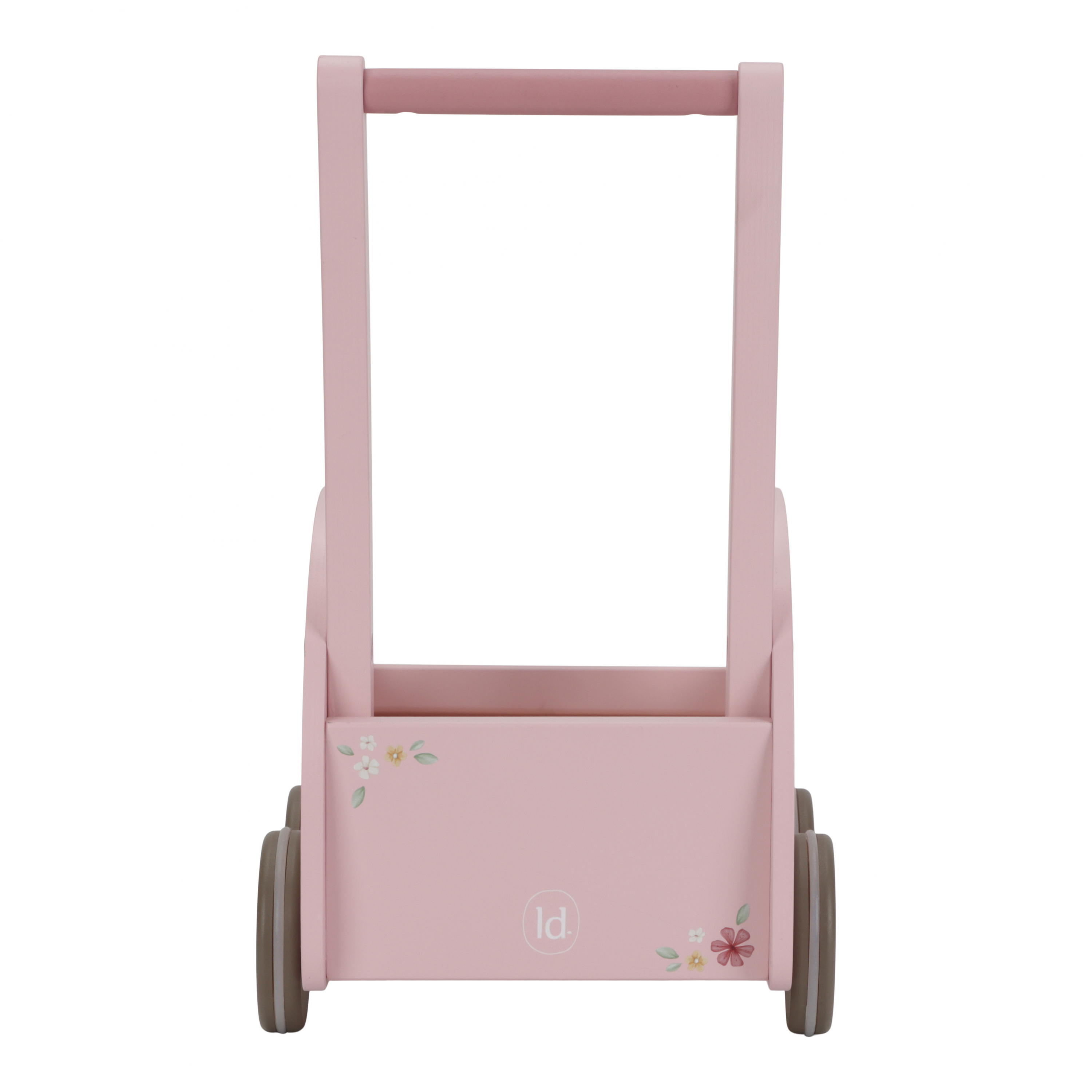 Chodítko auto dřevěné Pink