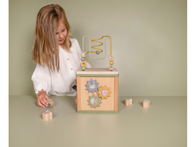 Kostka s aktivitami dřevěná Farma