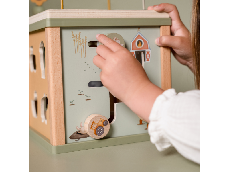 Kostka s aktivitami dřevěná Farma