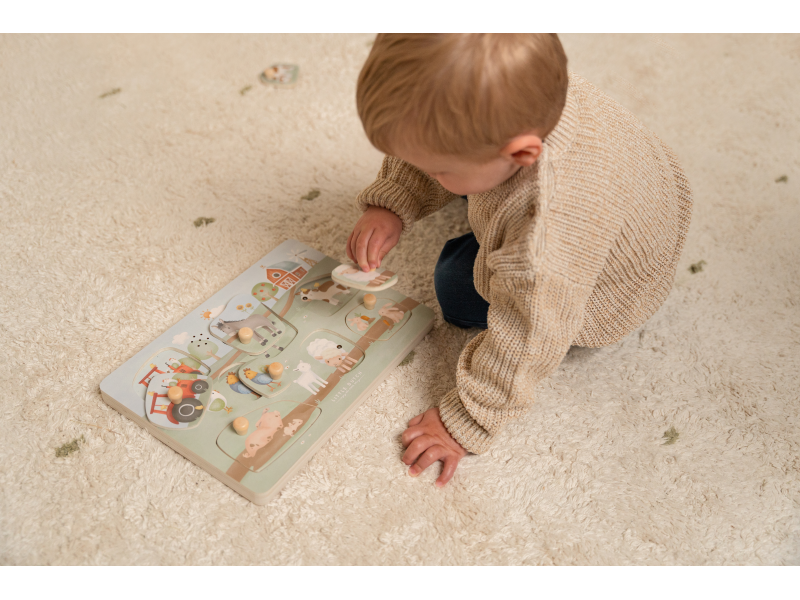 Vkládací puzzle se zvukem Farma