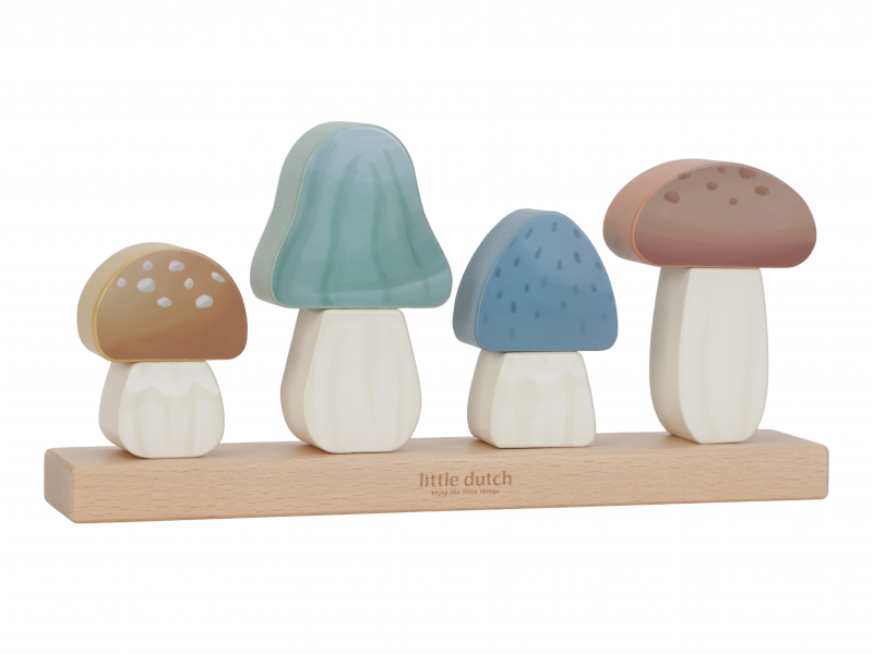 Houby dřevěné skládací Forest Friends
