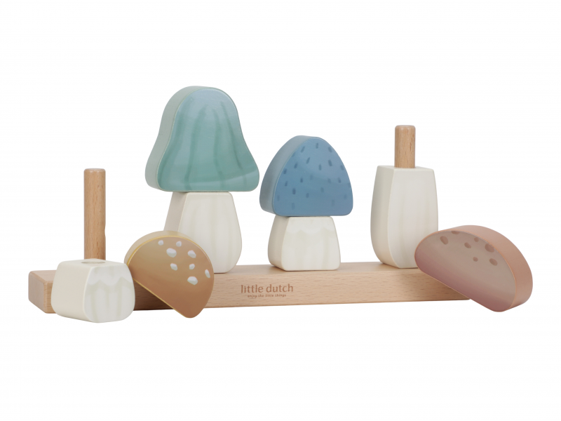 Houby dřevěné skládací Forest Friends