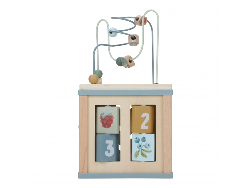 Kostka s aktivitami dřevěná Forest Friends